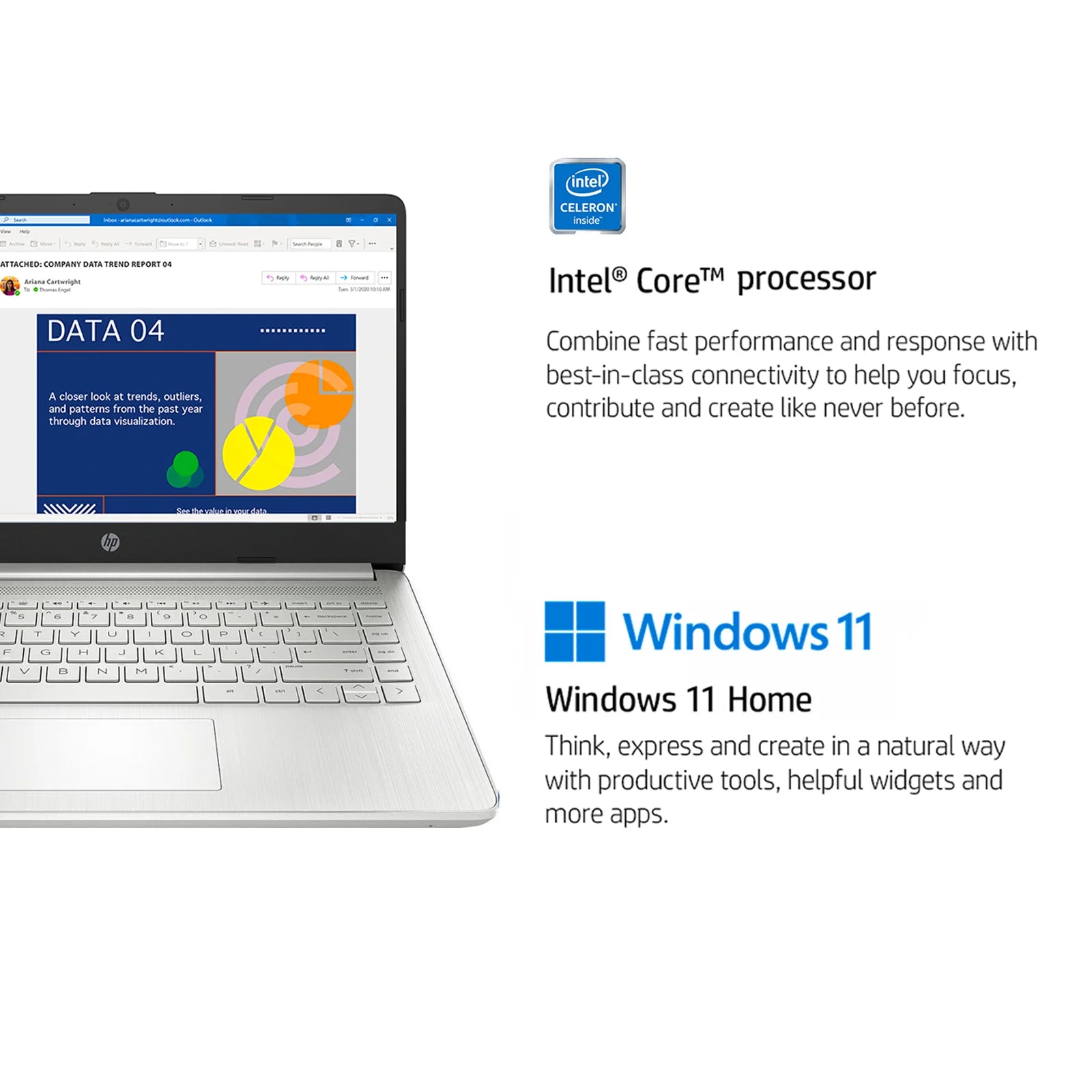 HP Windows 11 Laptop - 8GB RAM / 256GB SSD