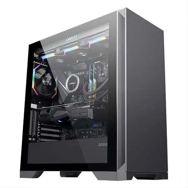 Kissee Technology Gaming PC core i7 CPU With 16G RAM 256G SSD HD4600 ATX/ITX/M-ATX full view side panel Temper Glass Front pc gamer